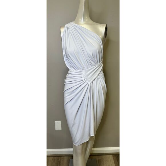 NWT J.Angelique Valeria Mini Dress in White solid Knit Size M $295 - Picture 3 of 10